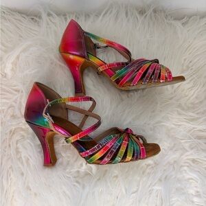 Rainbow LATIN DANCE shoes